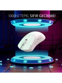 INCA IMG-329MX Oyuncu Mouse 12000 Dpı | Rgb, Laser Sensör, 6d Tuş, Kablosuz Kablolu, Type-C Şarj
